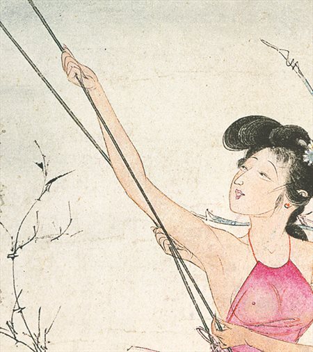 连南-胡也佛的仕女画和最知名的金瓶梅秘戏图